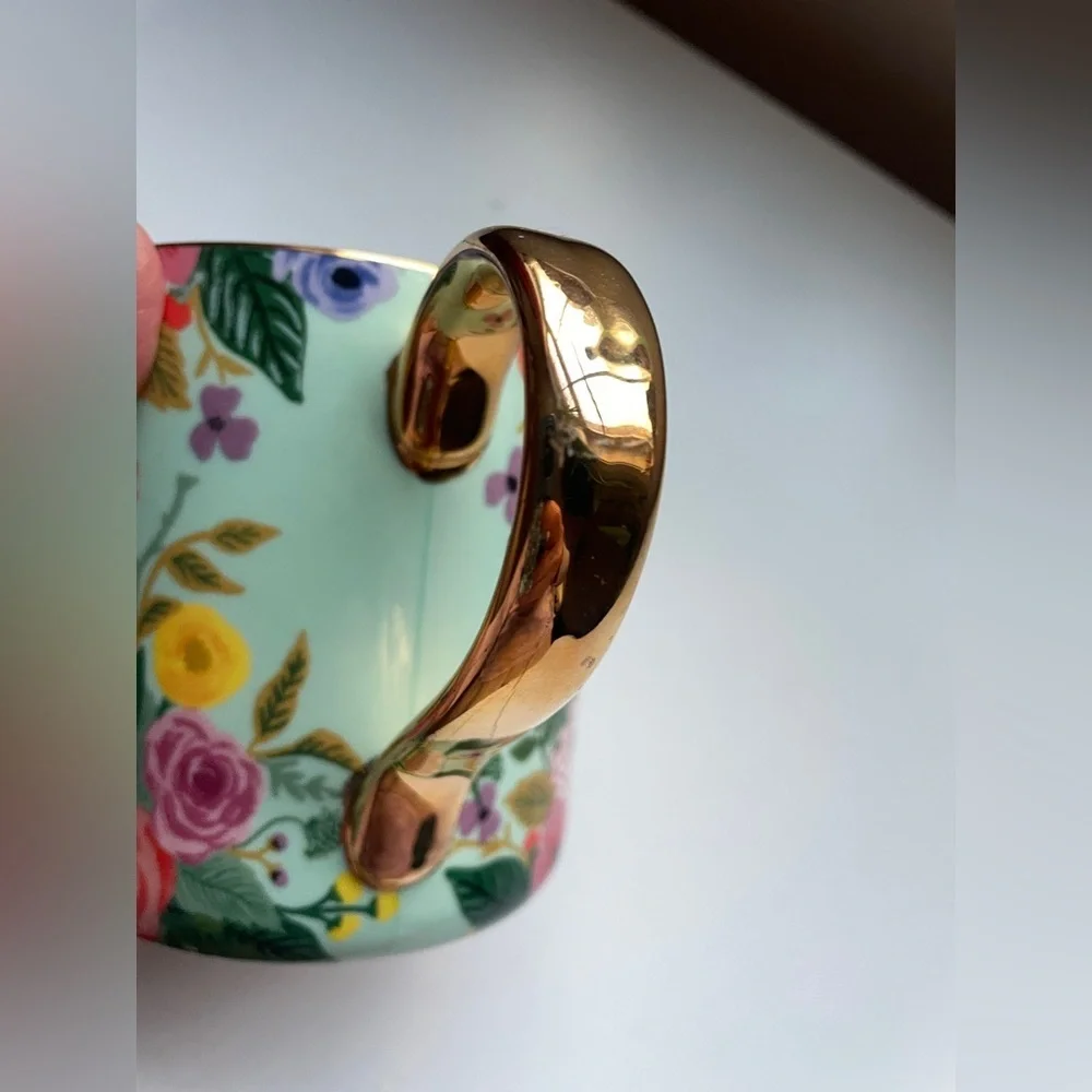 Rifle Paper Co. for Anthropologie Garden Party Monogram Mug Letter “C” - Picture 4 of 6